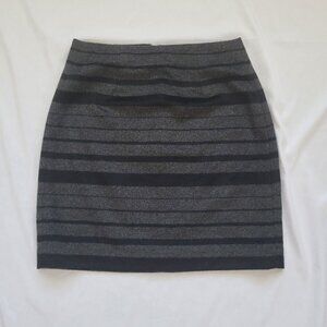 Banana Republic Wool Mini Skirt SZ 0 Black/Gray
